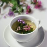 Flowers Floating in Herbal Tea