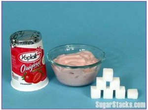 yogurt sugar stacks